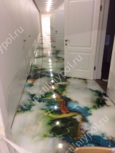 Пол 3д, в детском садике, тематика из сказки.